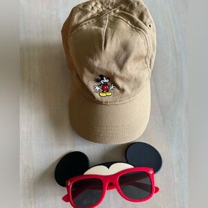 H&M - 3-4T Mickey Hat & Sun Staches Sunglasses